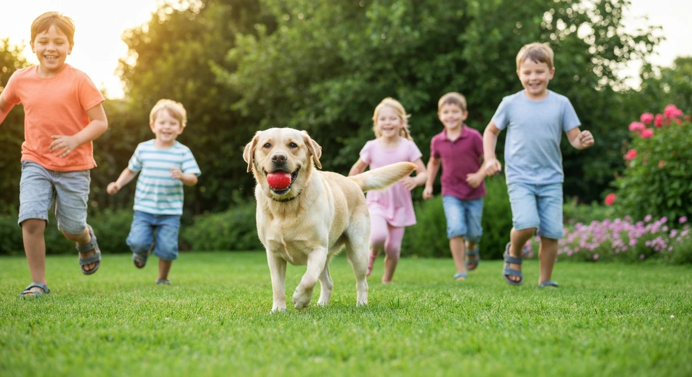 Labrador et enfants : pourquoi c'est le chien de famille ideal